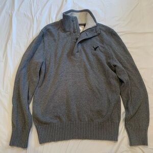 American Eagle Classic Fit Men's Grey Sweater Size Large